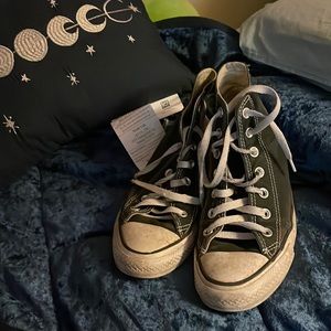Black hightop converse used